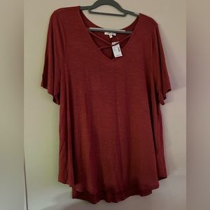 Maurices NWT Plus Size Short Sleeve Shirt